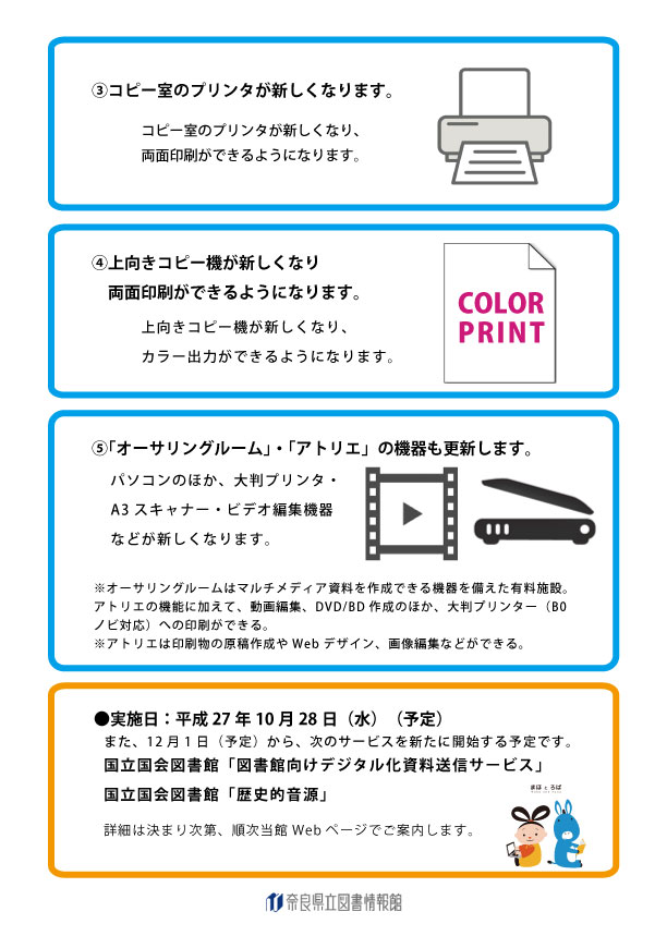 情報機器の更新について、フライヤー