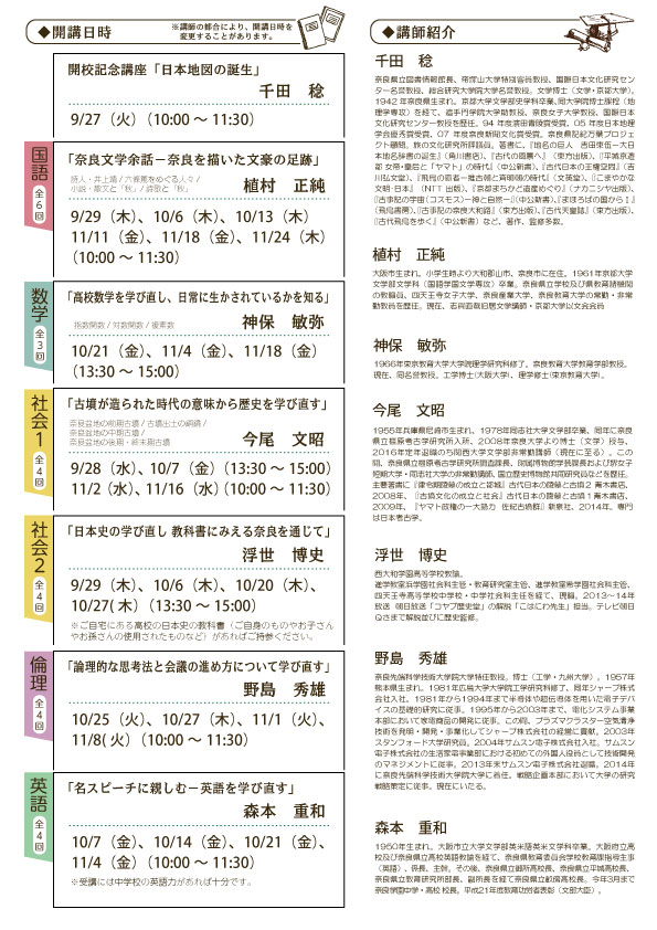 学び直し講座「図書館学校」