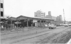 大宮通近鉄奈良駅付近 昭和38年頃の風景 大宮通近鉄奈良駅付近 昭和38年頃の風景